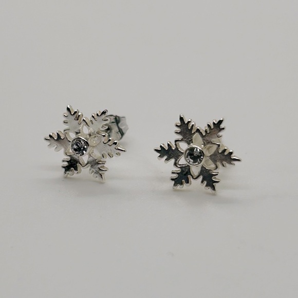 Jewelry - Silver Snowflake Stud Earrings